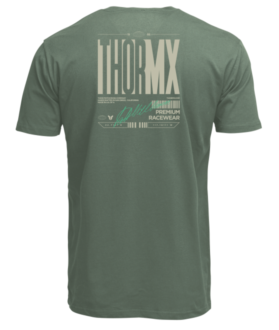 Мото тениска THOR SIGNATURE OLIVE