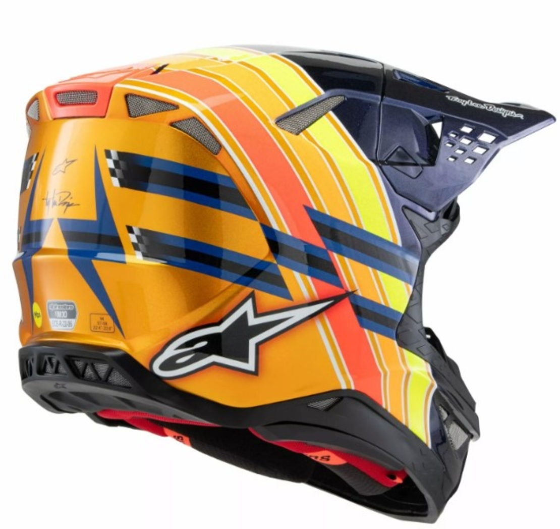 Мотокрос каска ALPINESTARS SM10 TLD25 BL/OR/YL