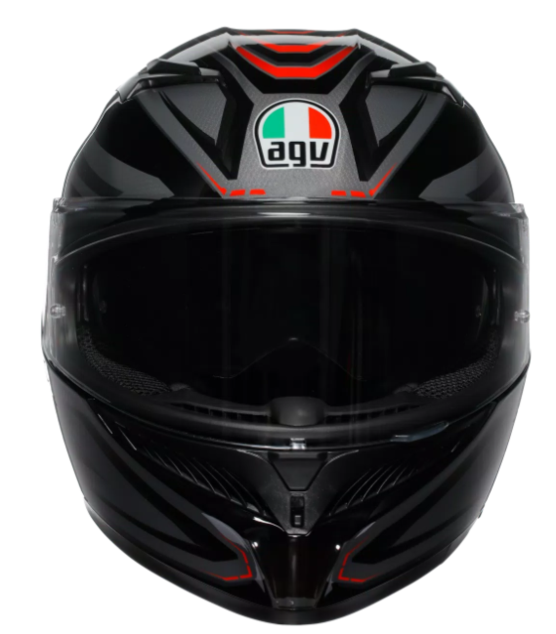 КАСКА  AGV K3 E2206 - SYTH BLACK/RED