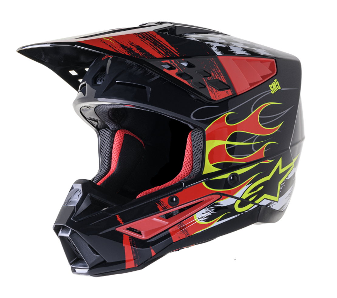 Мотокрос каска ALPINESTARS SM5 RASH RED/G