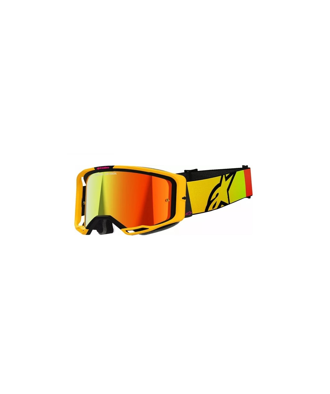Мотокрос очила ALPINESTARS VISION 8 CORP YLW/PINK MIRROR-RED