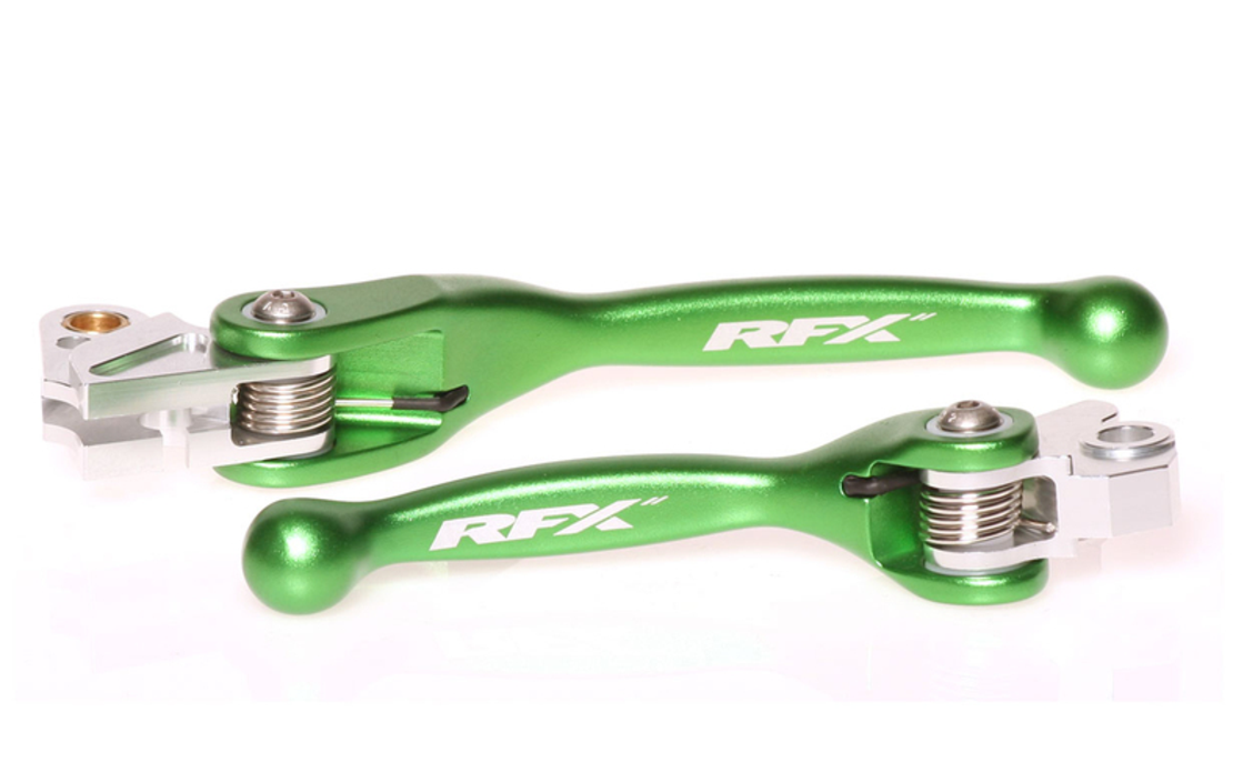 Комплект лостове RFX Race Forged Flexible Lever Set (Green) KXF250/450 04-12 / YZ125/250 01-07 YZF250 01-06 YZF426/450 01-07