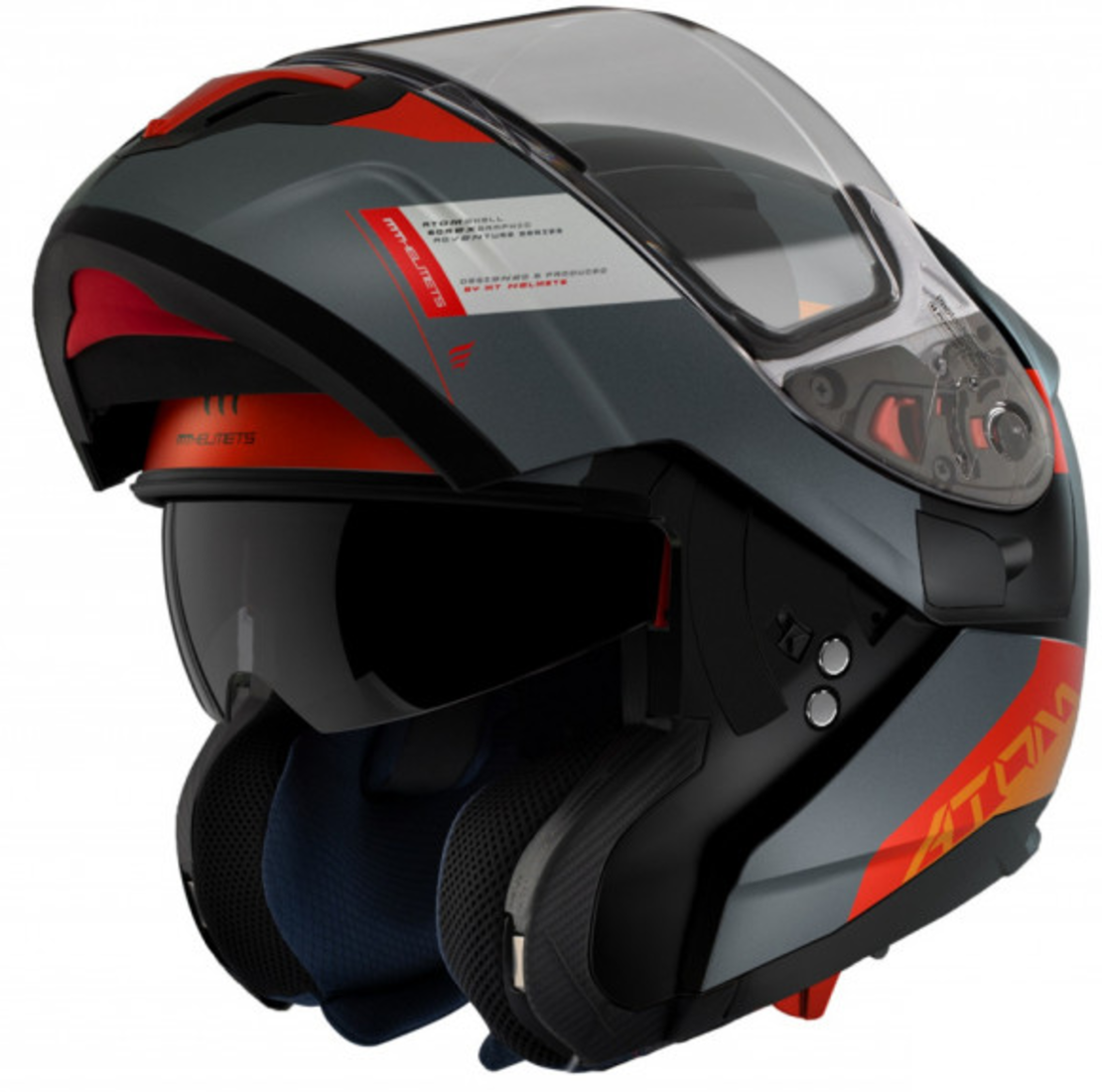 ОТВАРЯЕМА КАСКА MT ATOM SV GOREX B4 MATT ORANGE