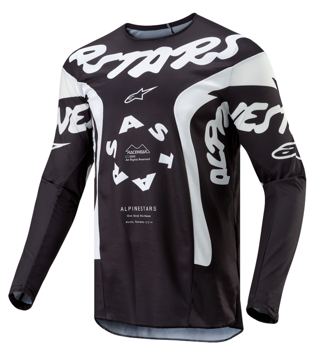 Мотокрос джърси ALPINESTARS RAC-HANA BLK/WHT