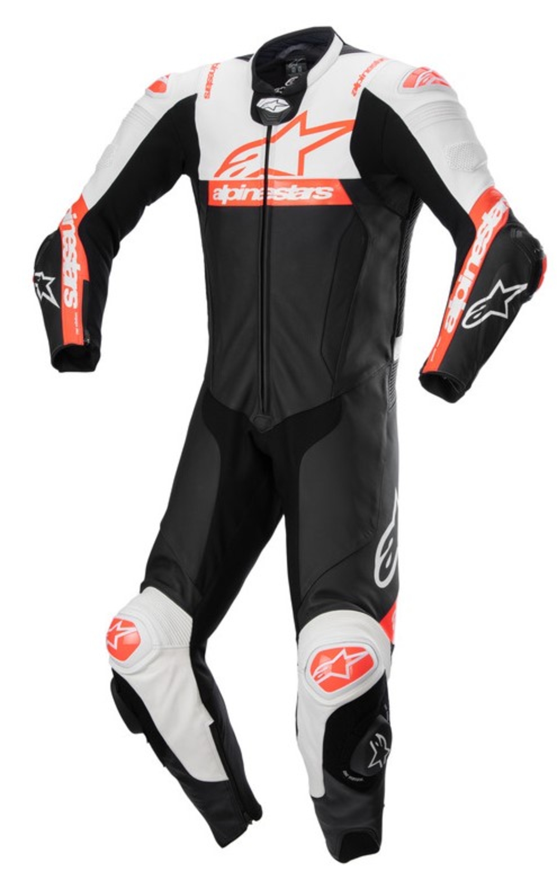 Кожен екип ALPINESTARS Missile Ward 1pc Black/White/Red Fluo