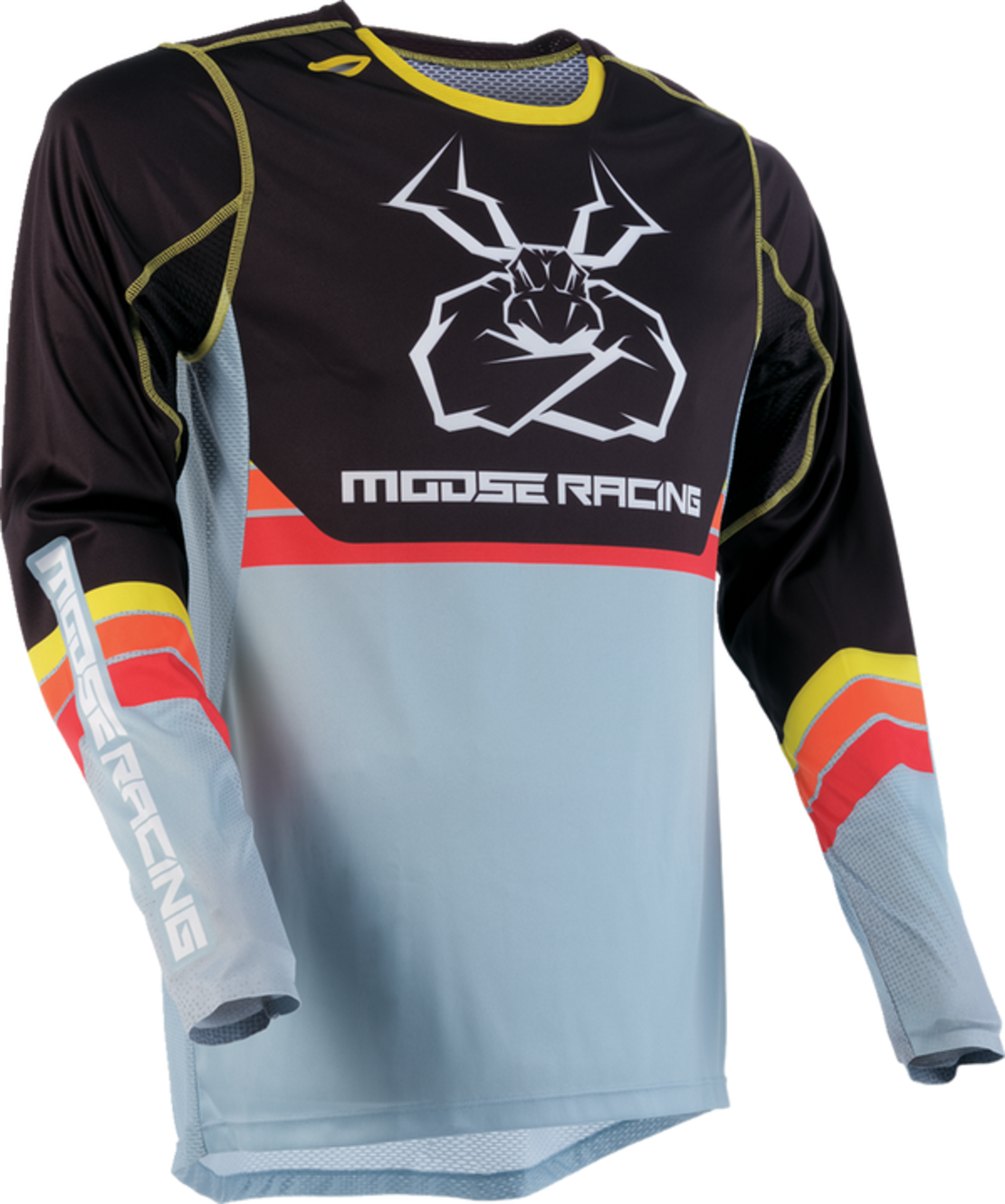 Мотокрос блуза MOOSE RACING AGROID GRAY/YELLOW