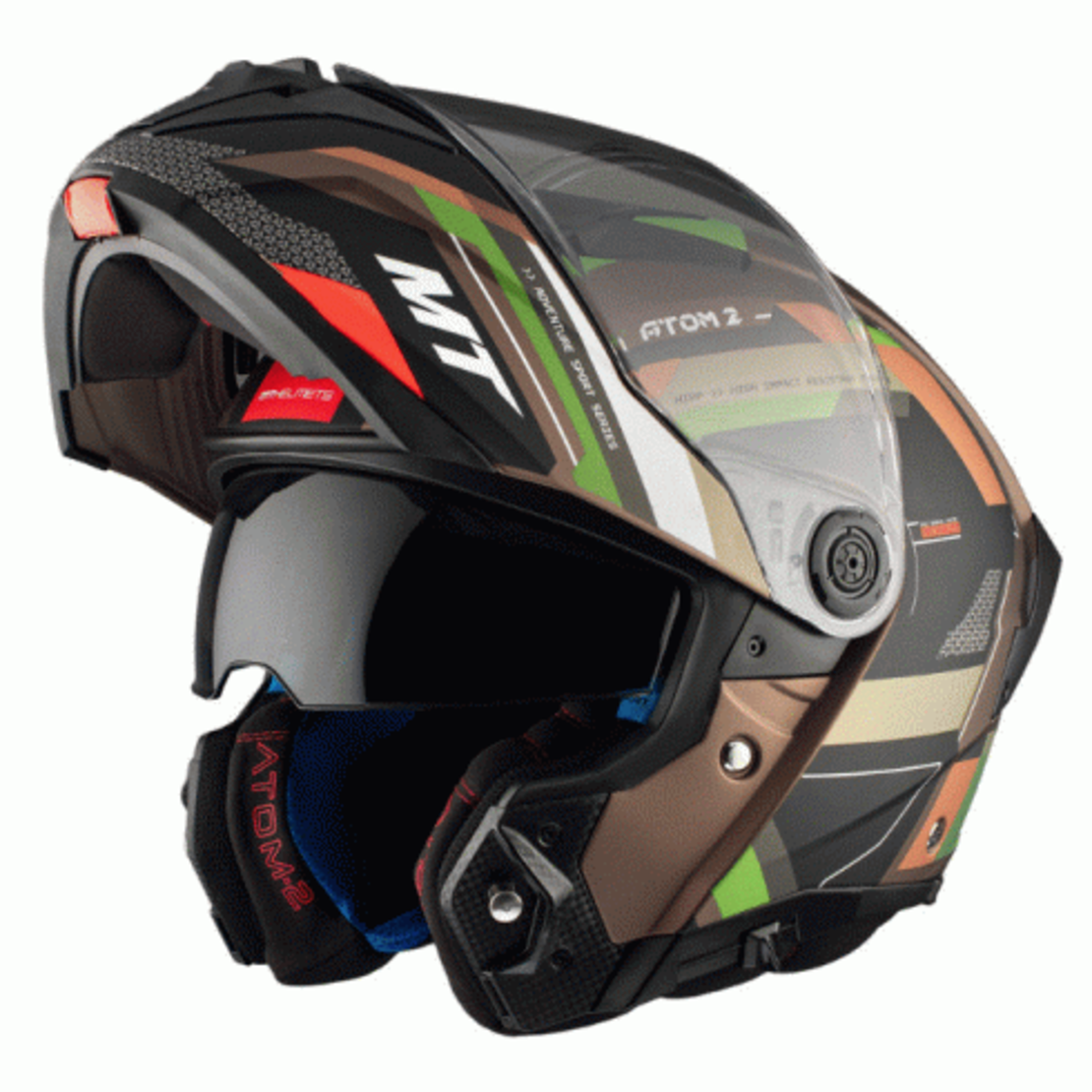 Отваряема каска MT ATOM 2 SV BAST A6 MATT