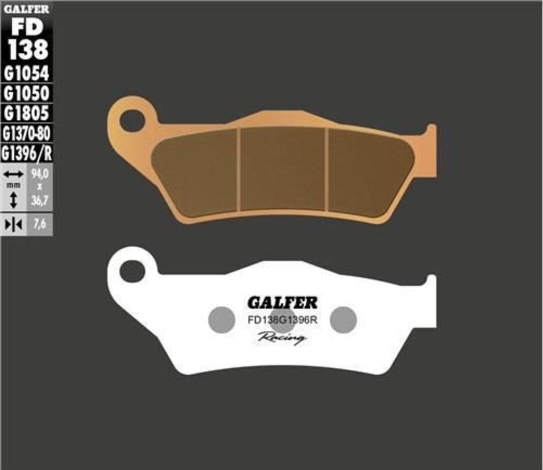 Предни/Задни мото накладки Galfer SINTERED RACING FD138G1396R