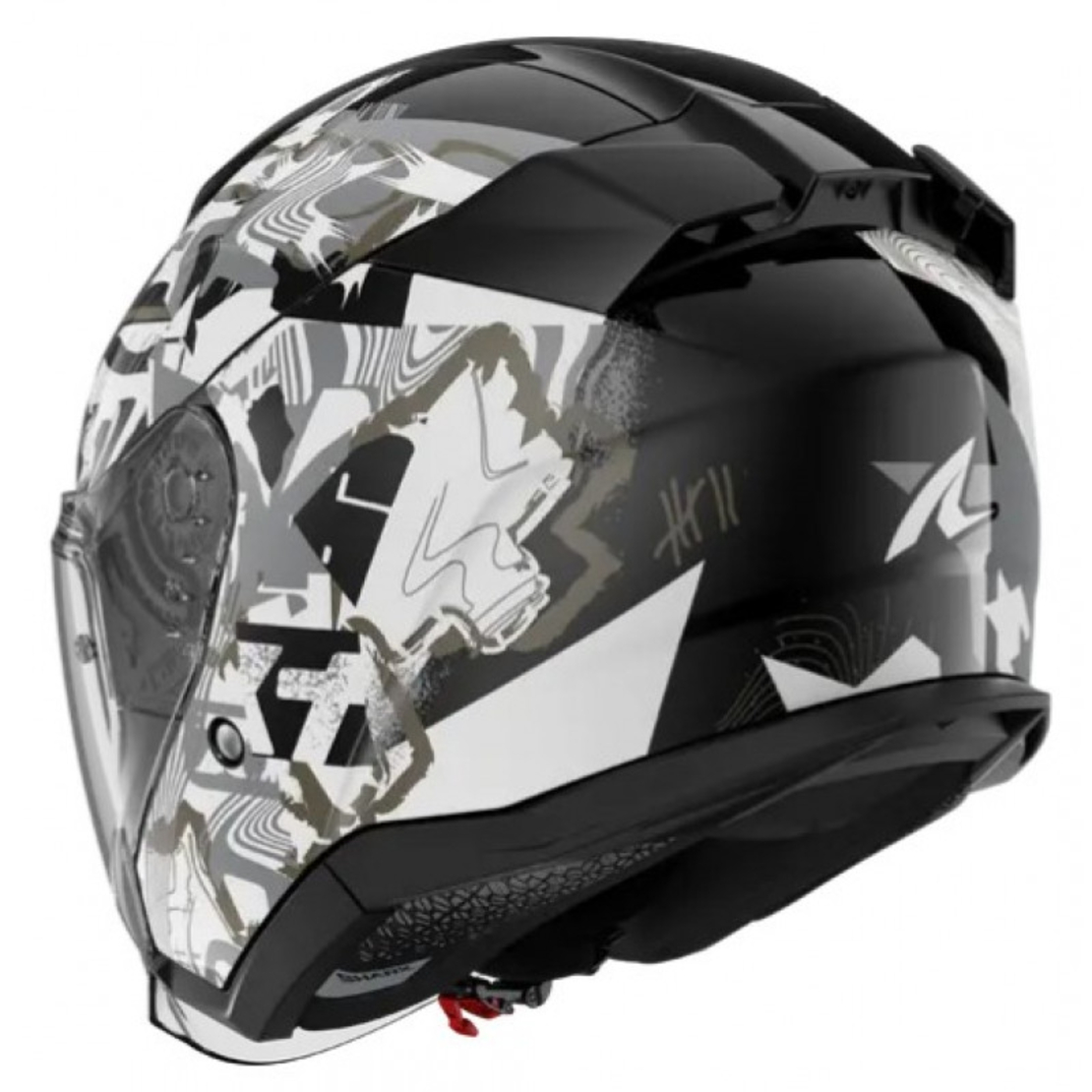 Каска за скутер SHARK SKWAL JET PRANZ Black/White/Gold