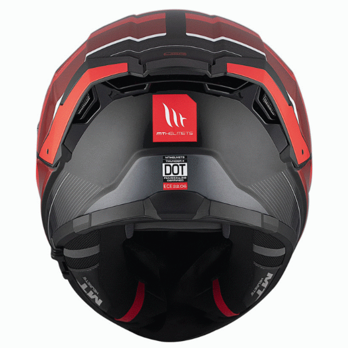 Каска MT THUNDER 4 SV R25 B35 BLACK/RED