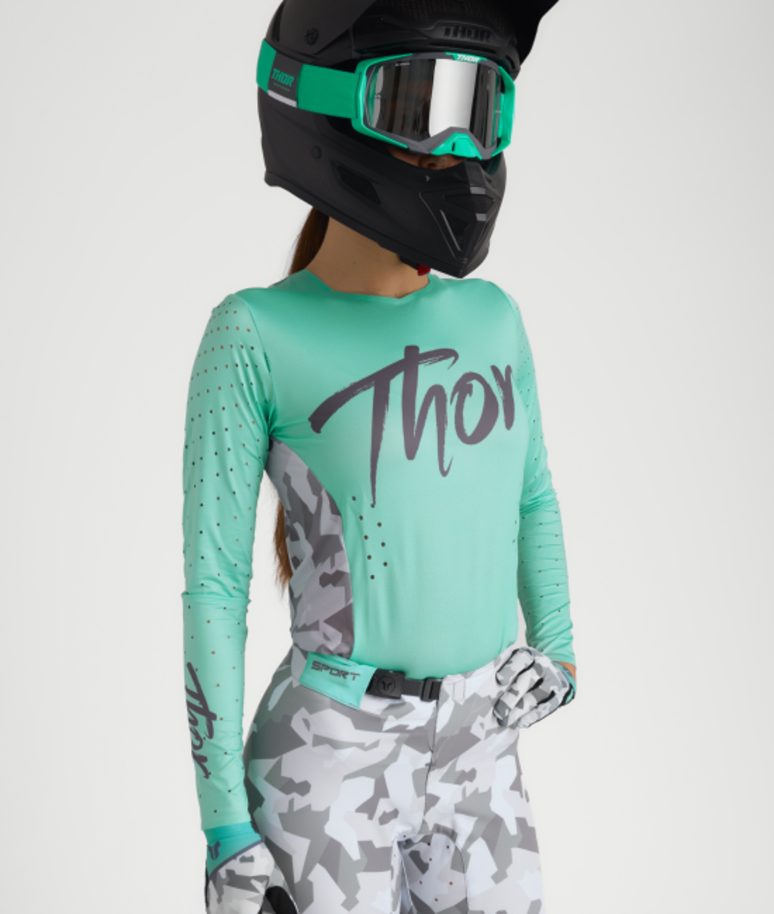 Дамско джърси THOR SPORTMODE SHADOW TEAL