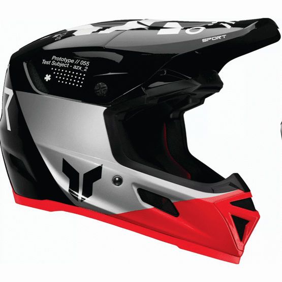 Мотокрос каска THOR REFLEX SPORT STRIKE BLACK/RED MIPS