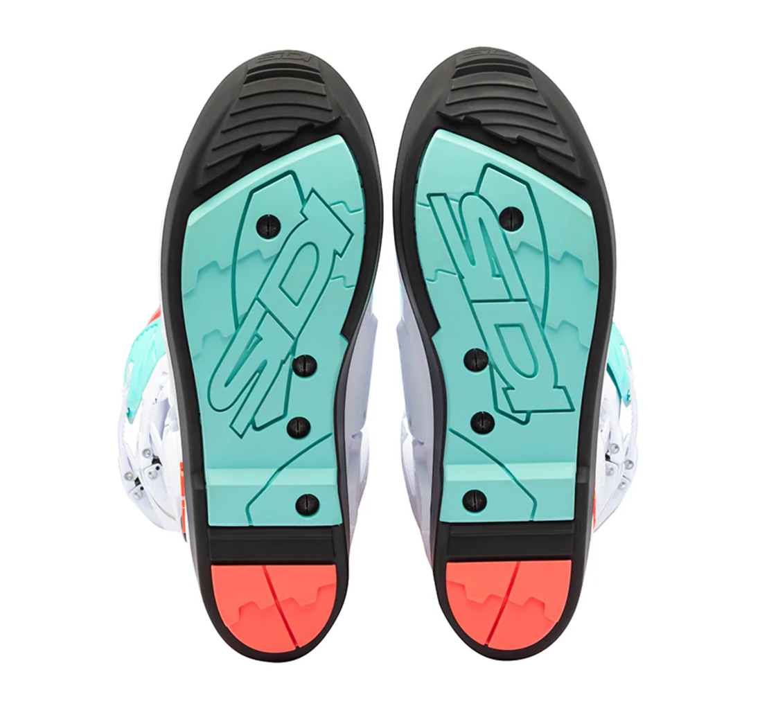 Мотокрос ботуши SIDI CROSSFIRE 3 SRS WHITE/FLUO MINT/CORAL