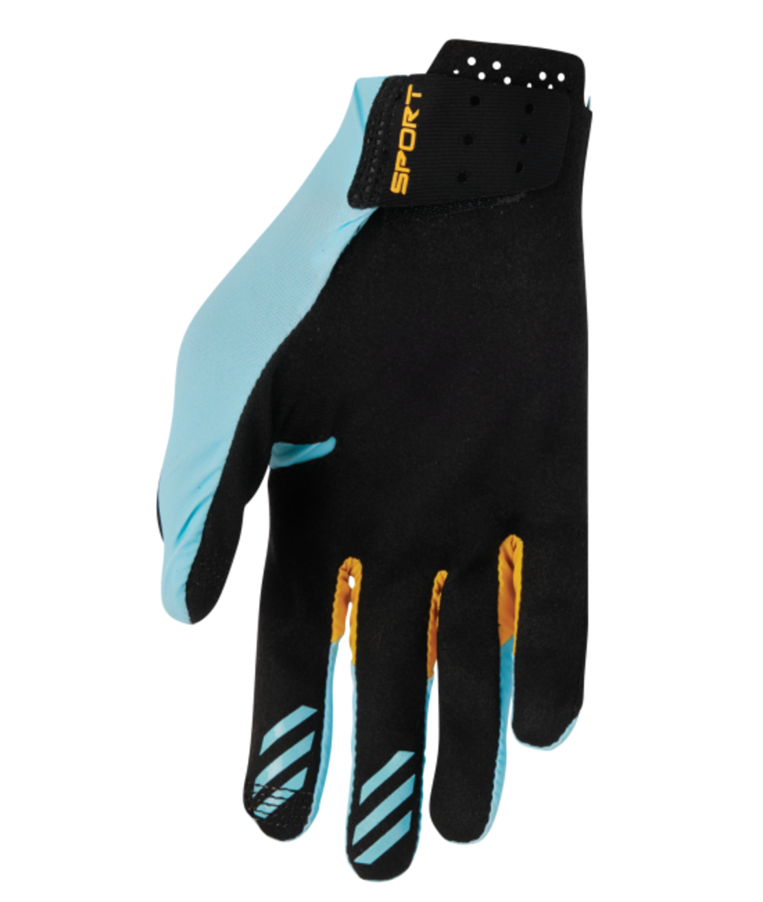 Мотокрос ръкавици THOR SPORTMODE ICONIC BLUE/YELLOW