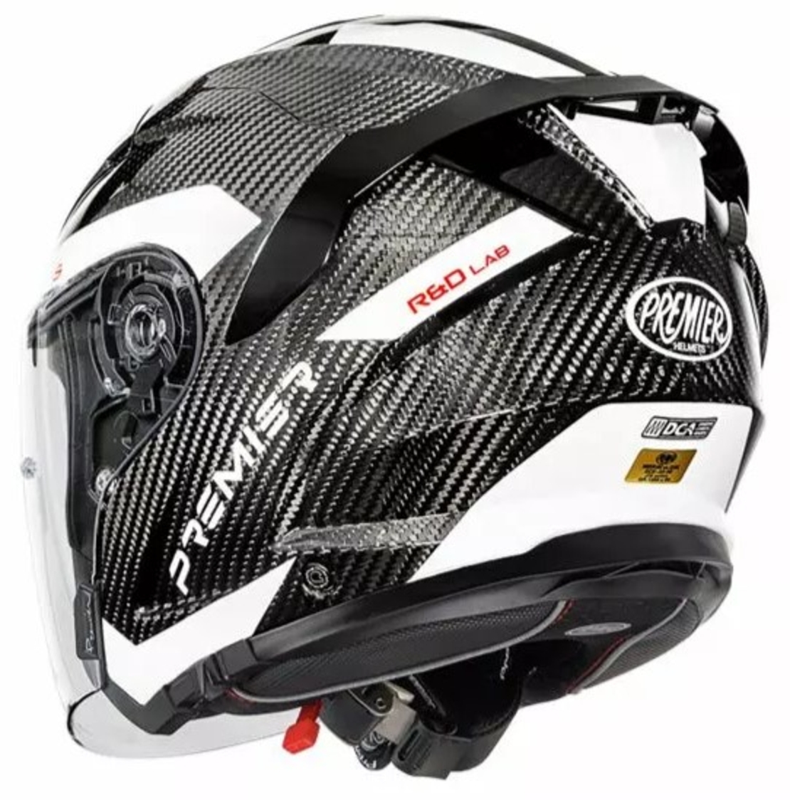 Скутерова каска Premier JT5 Carbon MA 8 BLACK/WHITE