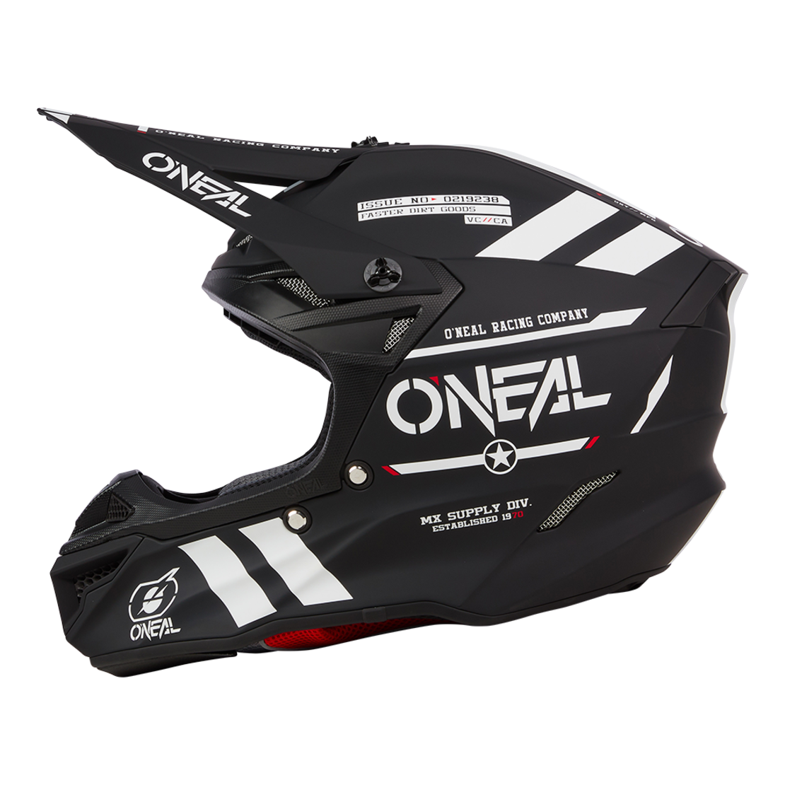 Мотокрос каска O'NEAL 5SERIES WARHAWK V.25 BLACK