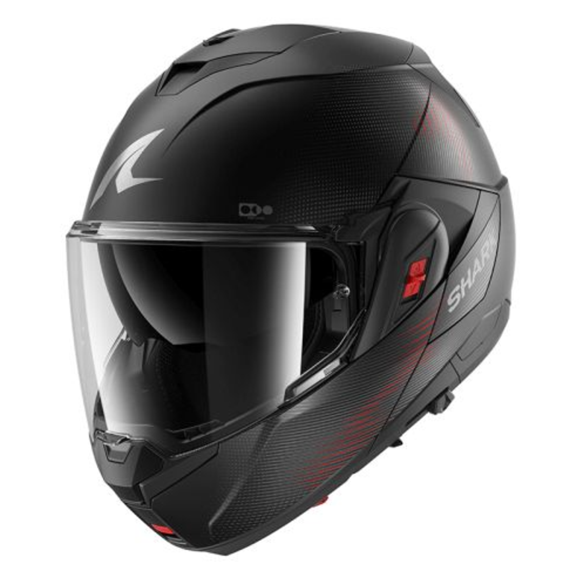 Модуларна каска SHARK OXO SP LYNE MAT BLACK/RED