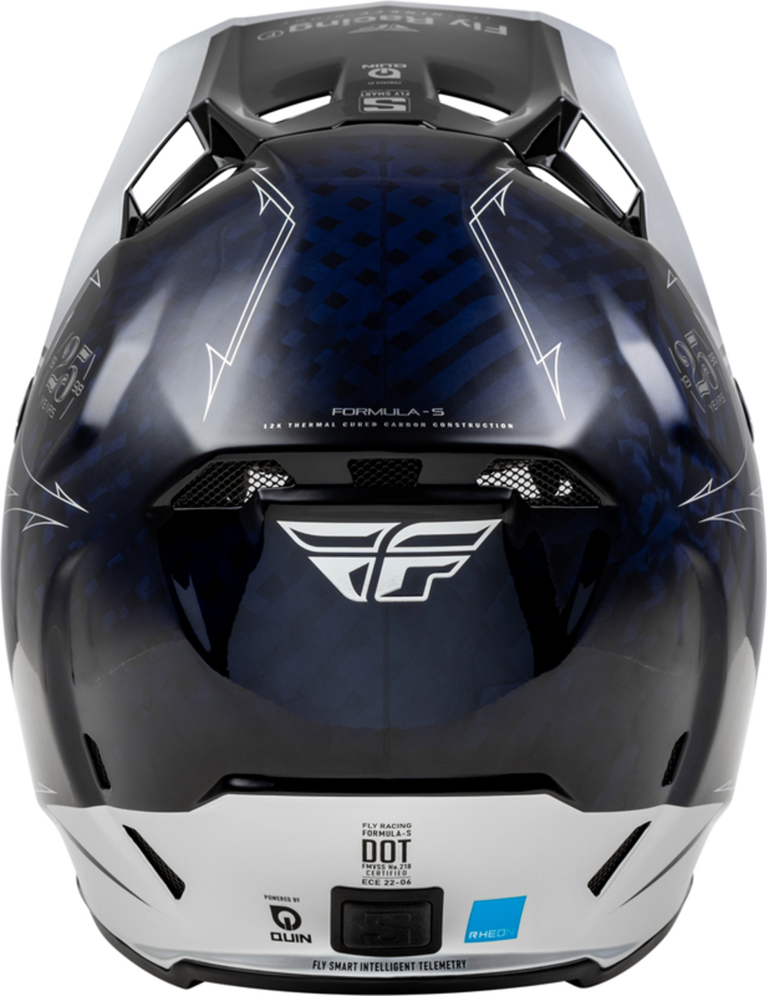 Мотокрос каска FLY RACING Formula Smart Carbon Legacy-Blue/Silver