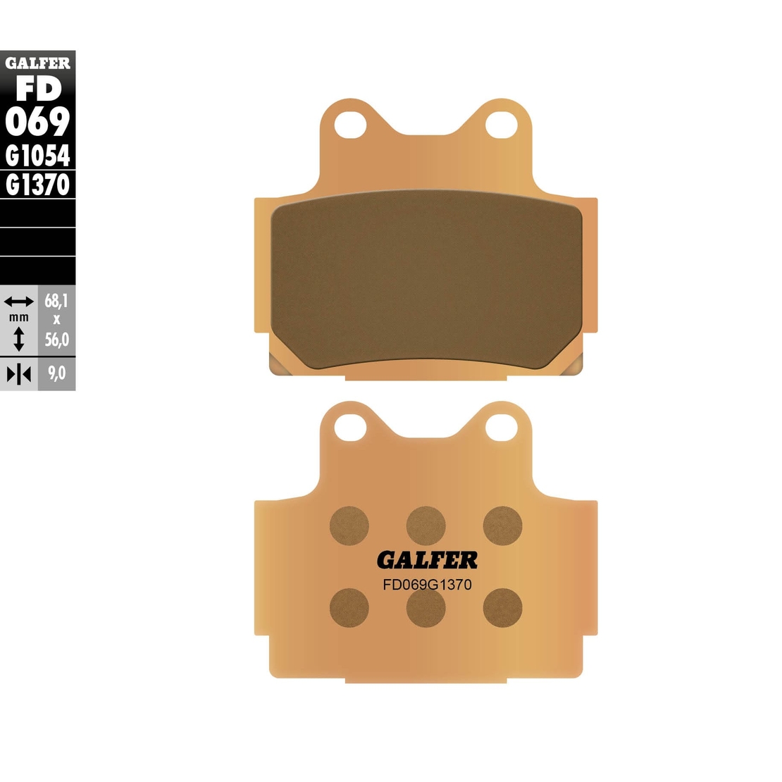 Предни/Задни мото накладки Galfer SINTERED COMPOUND FD069G1370