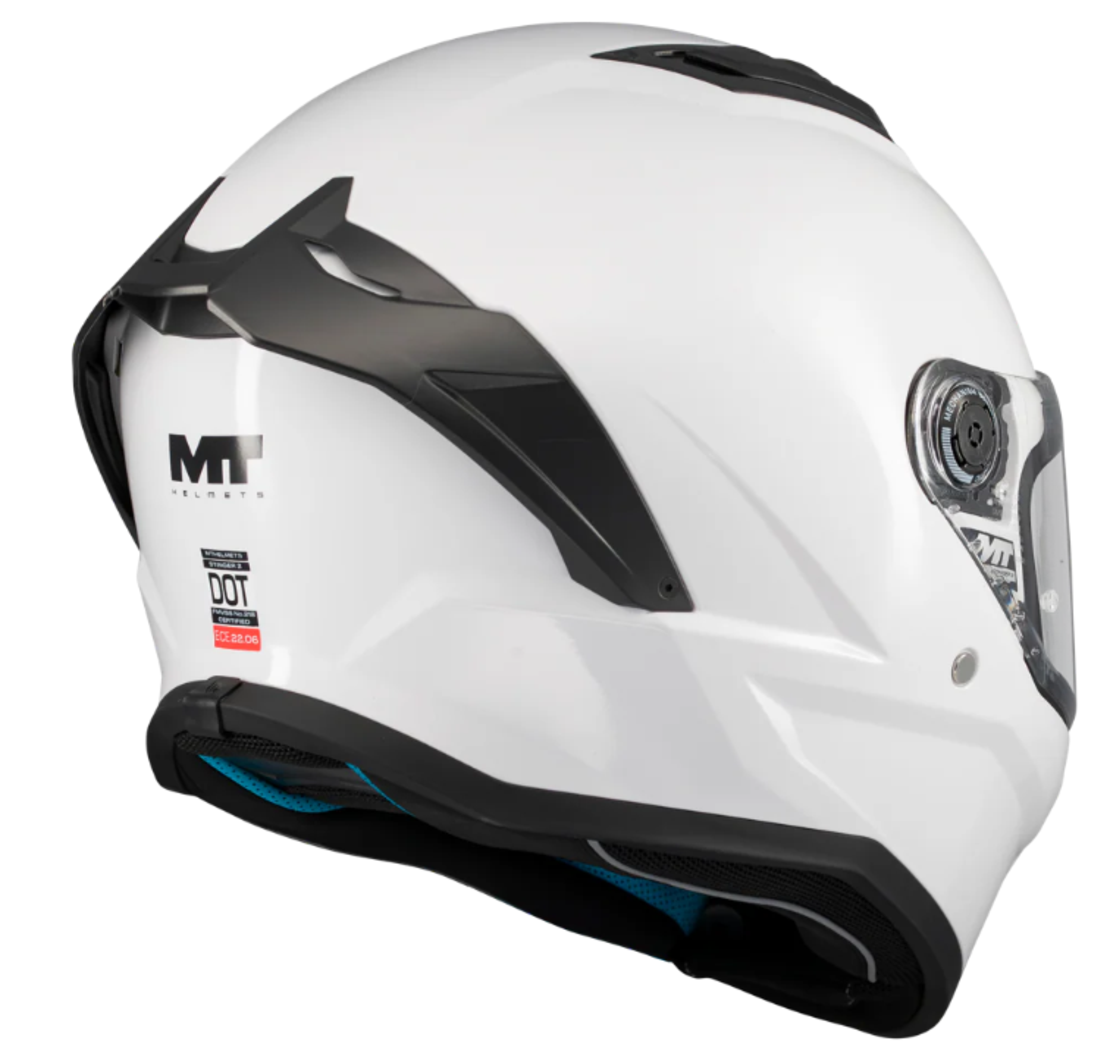КАСКА MT STINGER 2 PURE A0 WHITE GLOSS