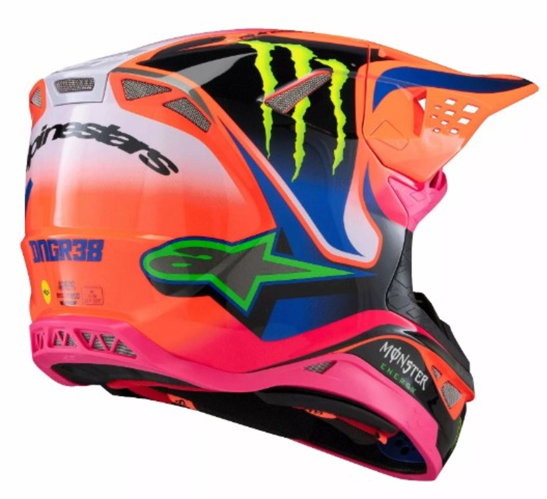 Мотокрос каска ALPINESTARS SM10 Deegan OR/PU/PK