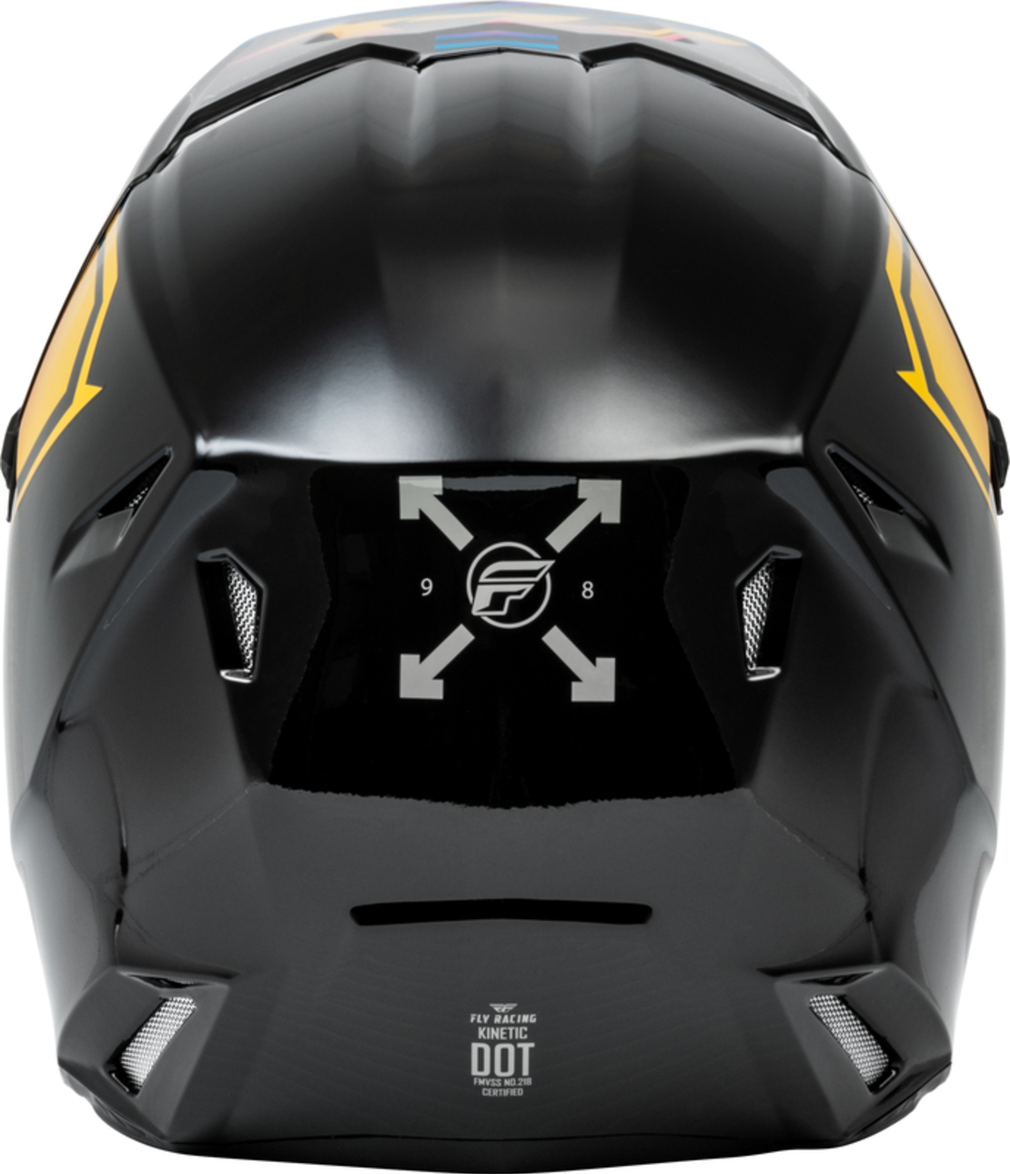 Мотокрос каска FLY RACING Formula Kinetic Menace - Black/Sunrise