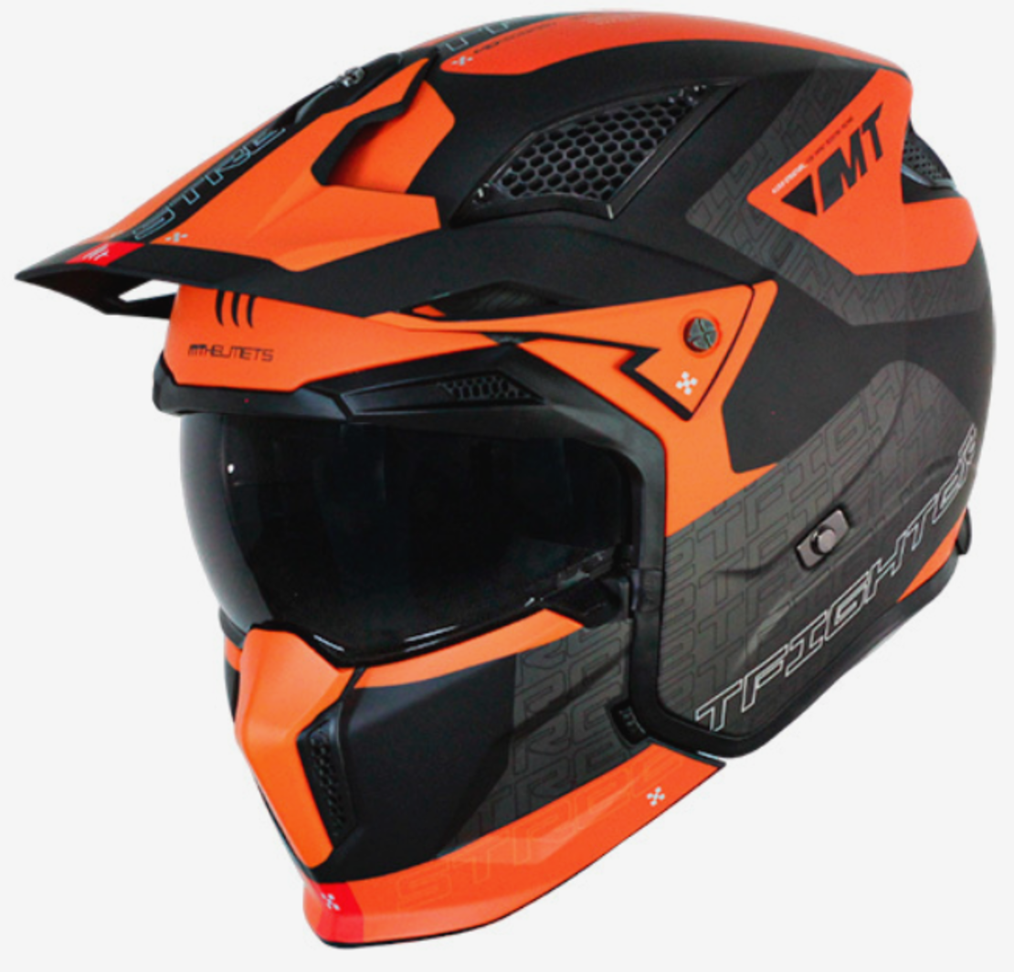 КАСКА MT STREETFIGHTER S TOTEM B4 MATT 1 ORANGE