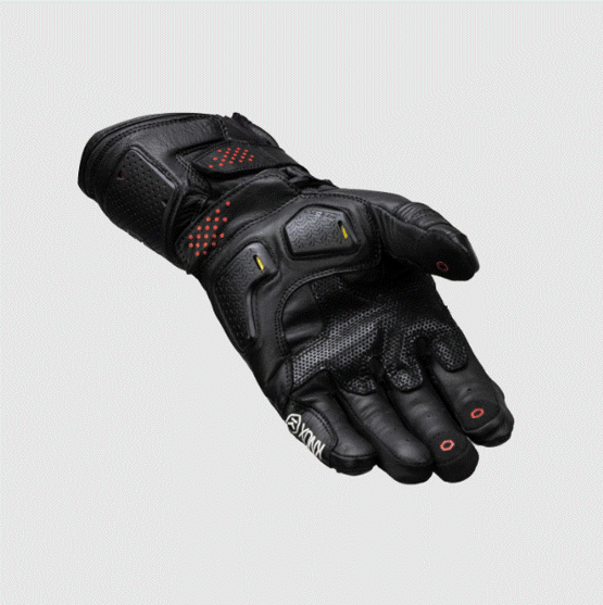 Кожени ръкавици KNOX Oulton MK2 – Black/Red