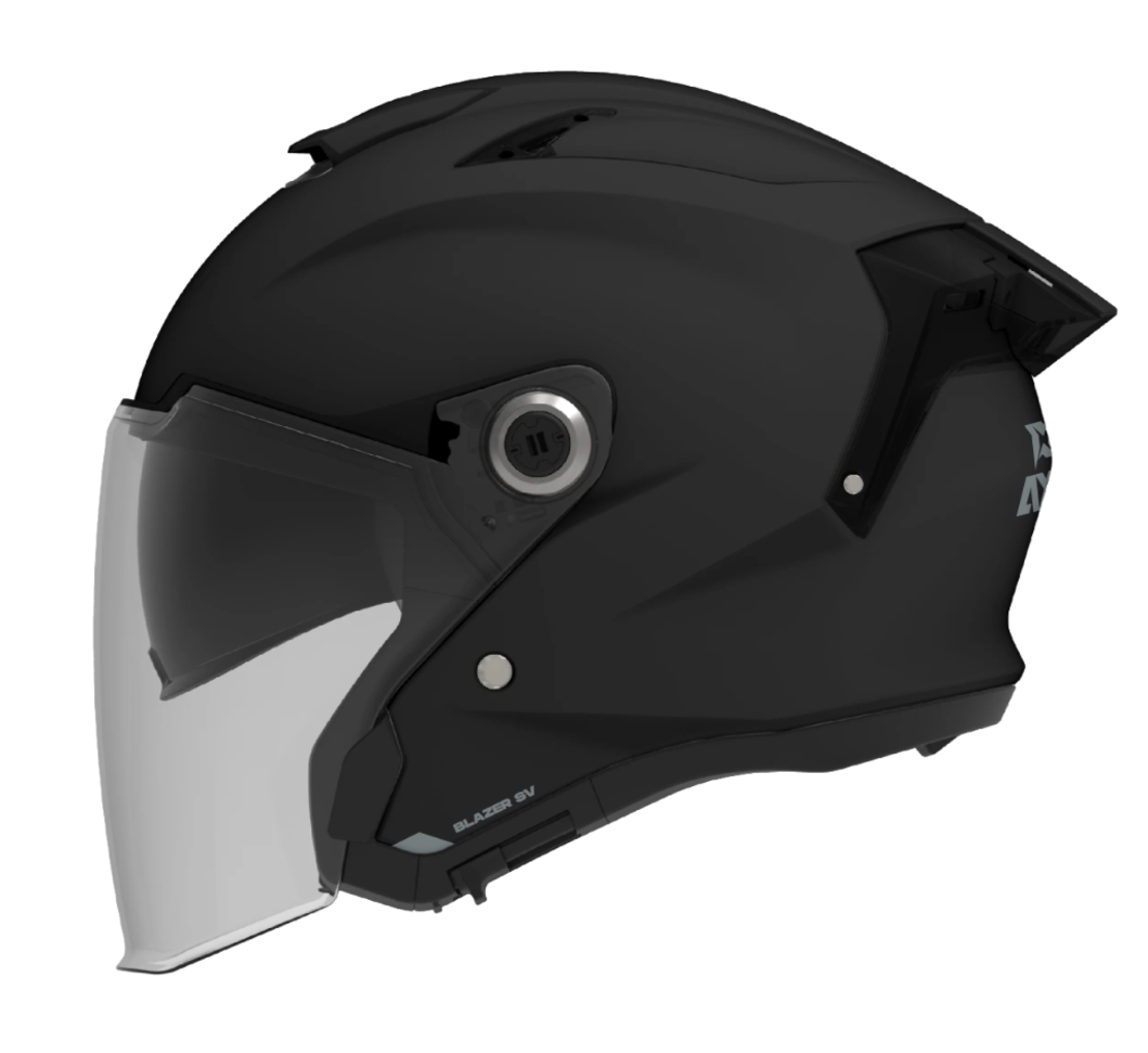 КАСКА ЗА СКУТЕР AXXIS BLAZER SV SOLID BLACK МАТТ