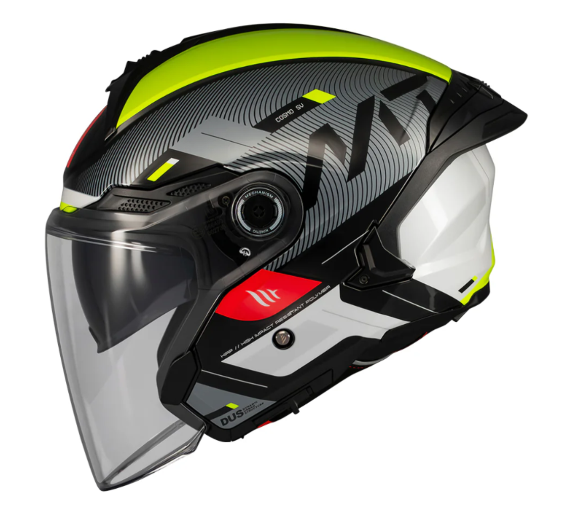 Скутер каска MT COSMO SV SILENCE B3 YELLOW GLOSS