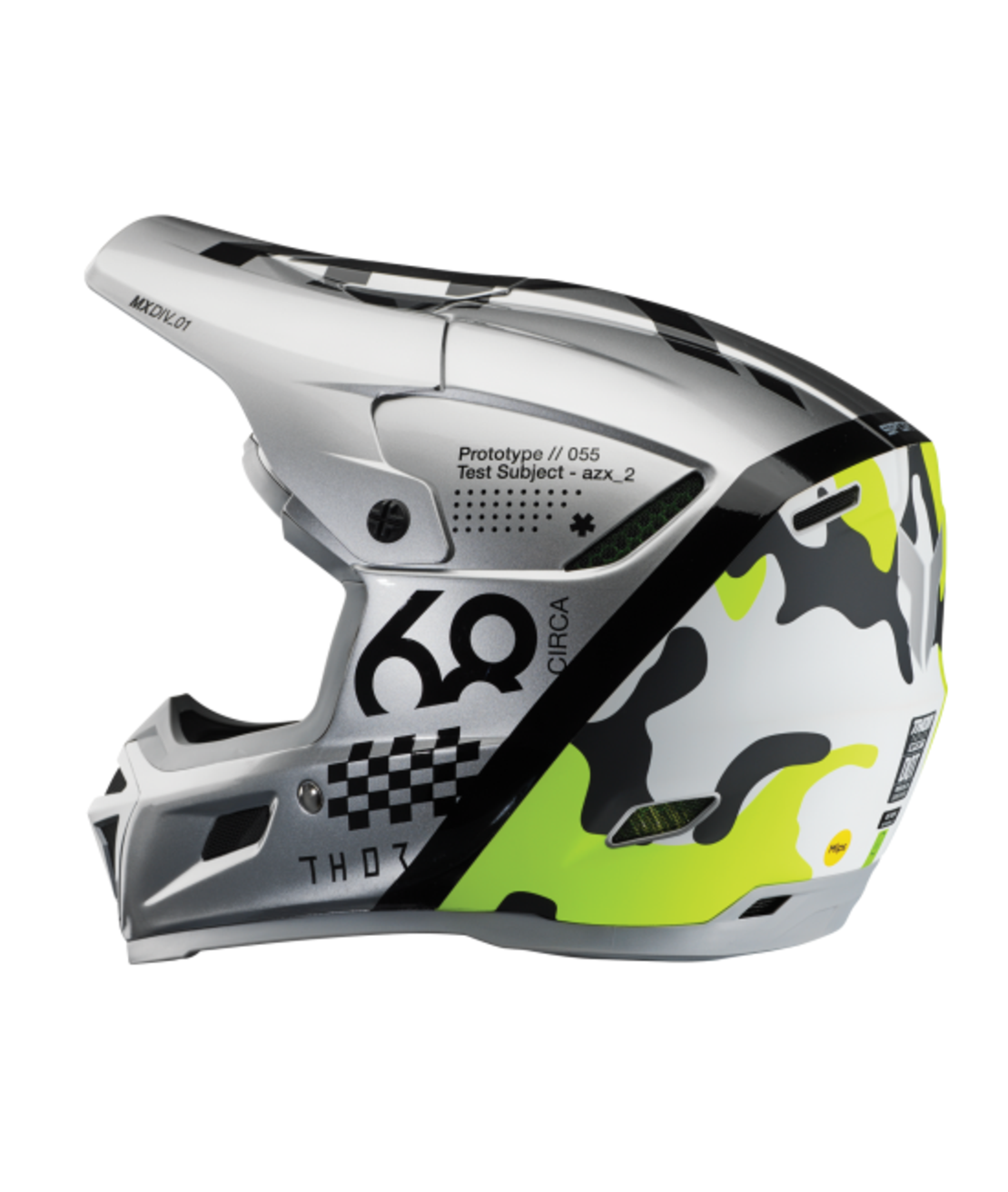 Мотокрос каска THOR REFLEX SPORT RIOT GRAY/ACID MIPS