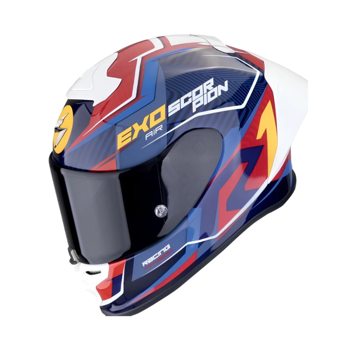 Каска Scorpion EXO-R1 Evo II Air Coup Blue-Red-Yellow