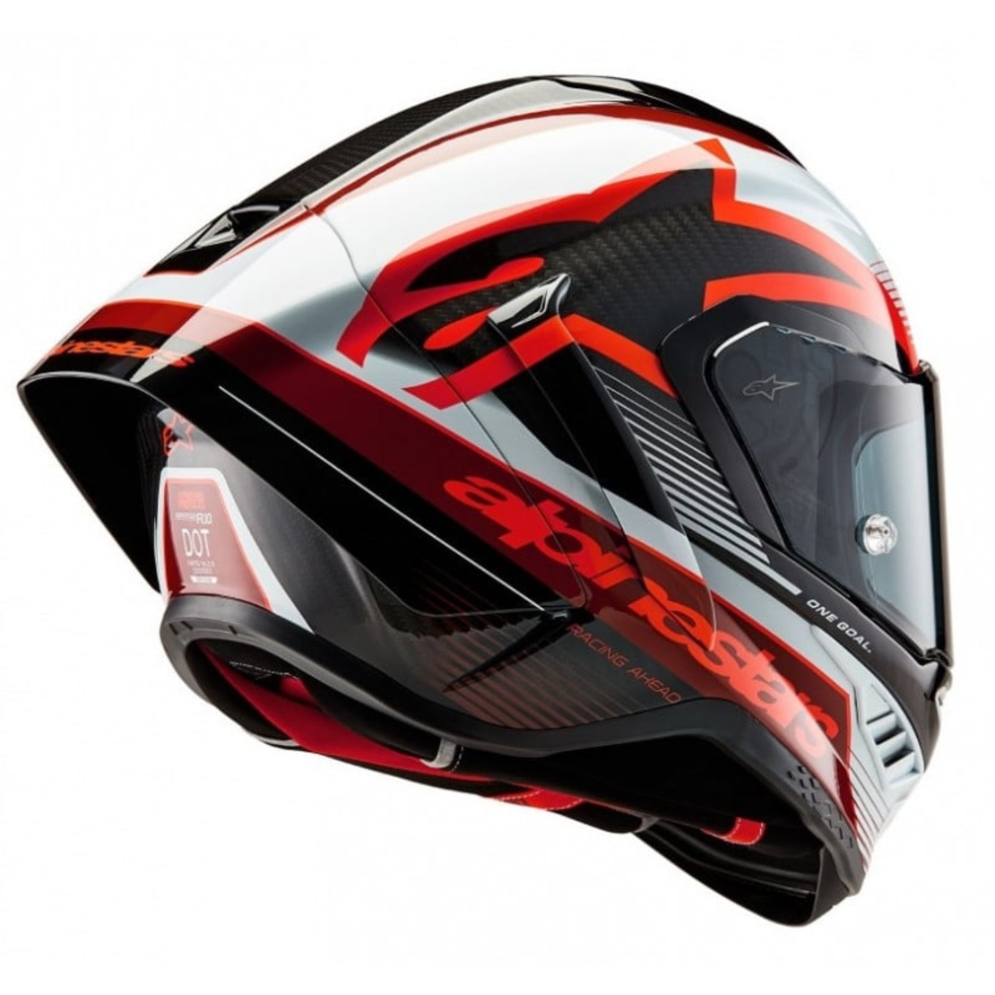 Каска ALPINESTARS Supertech R10 Team Black/Carb/Red/White