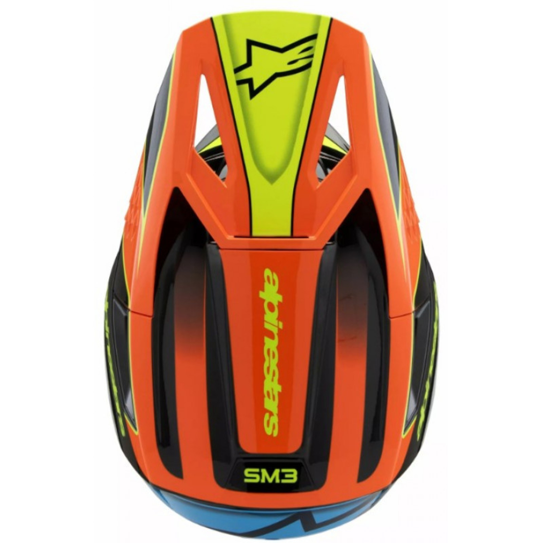 Детска каска ALPINESTARS SM3 FRAY BLK/OR/YL