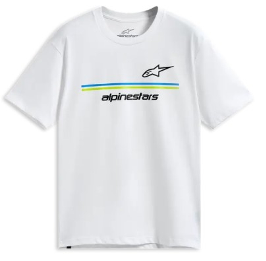 Тениска ALPINESTARS SS CSF LANES WHITE