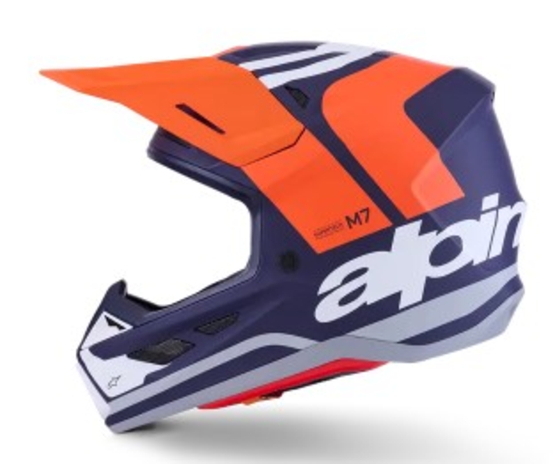 Мотокрос каска ALPINESTARS SM7 CORE ORAN/BLUE