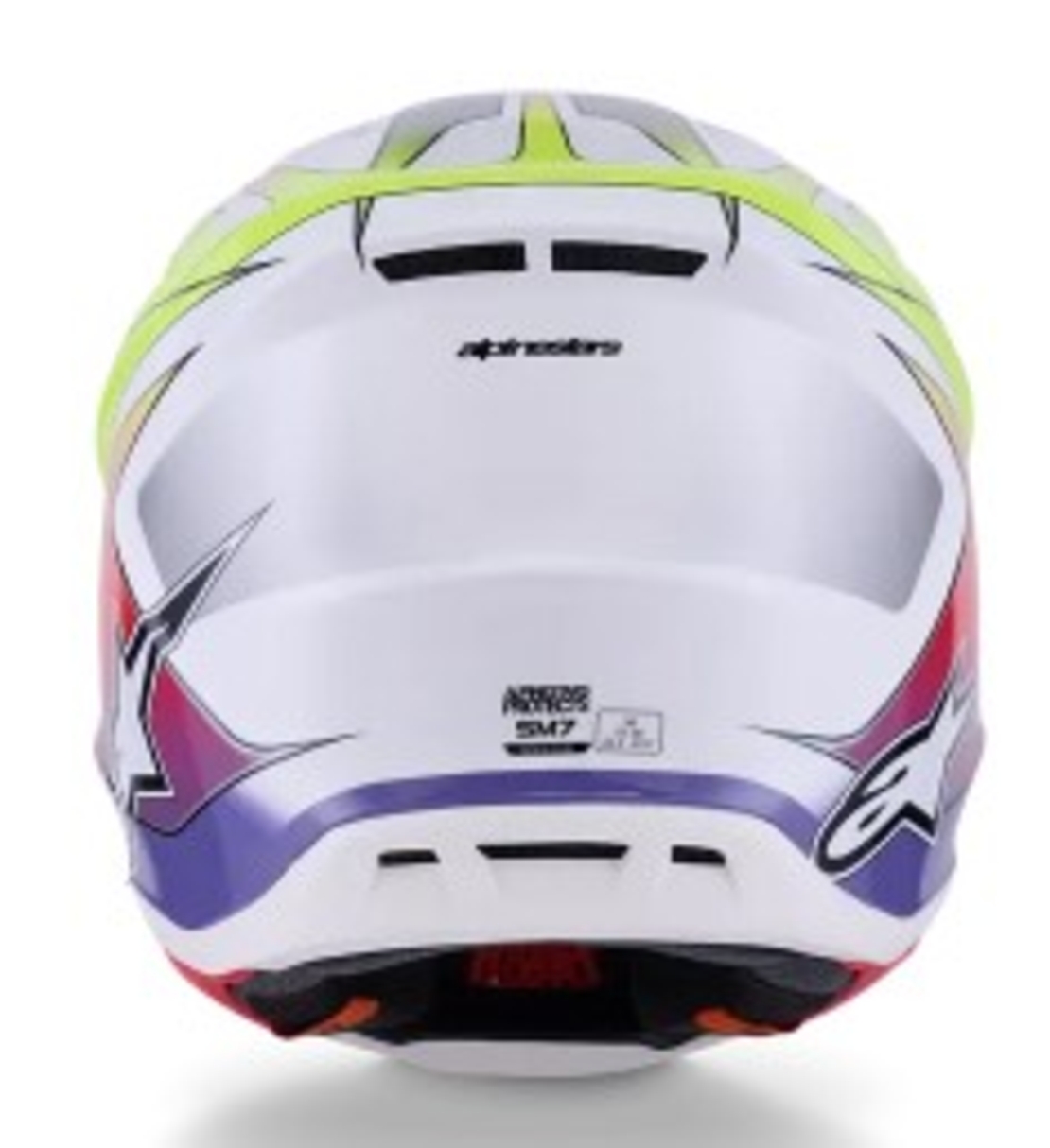 Мотокрос каска ALPINESTARS SM7 FUSE WHT/YL/PU