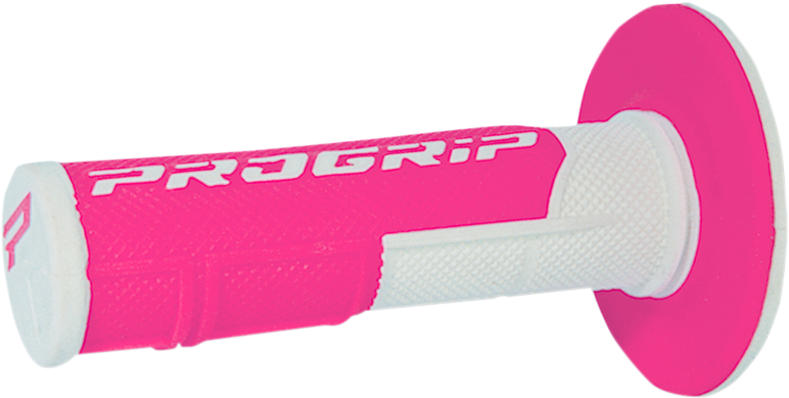 Мотокрос ръкохватки PROGRIP Double Density WHITE/FLUO PINK