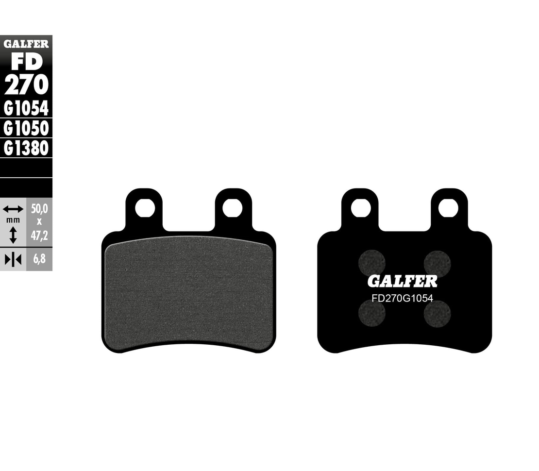 Предни/Задни мото накладки Galfer SEMI METAL FD270G1054