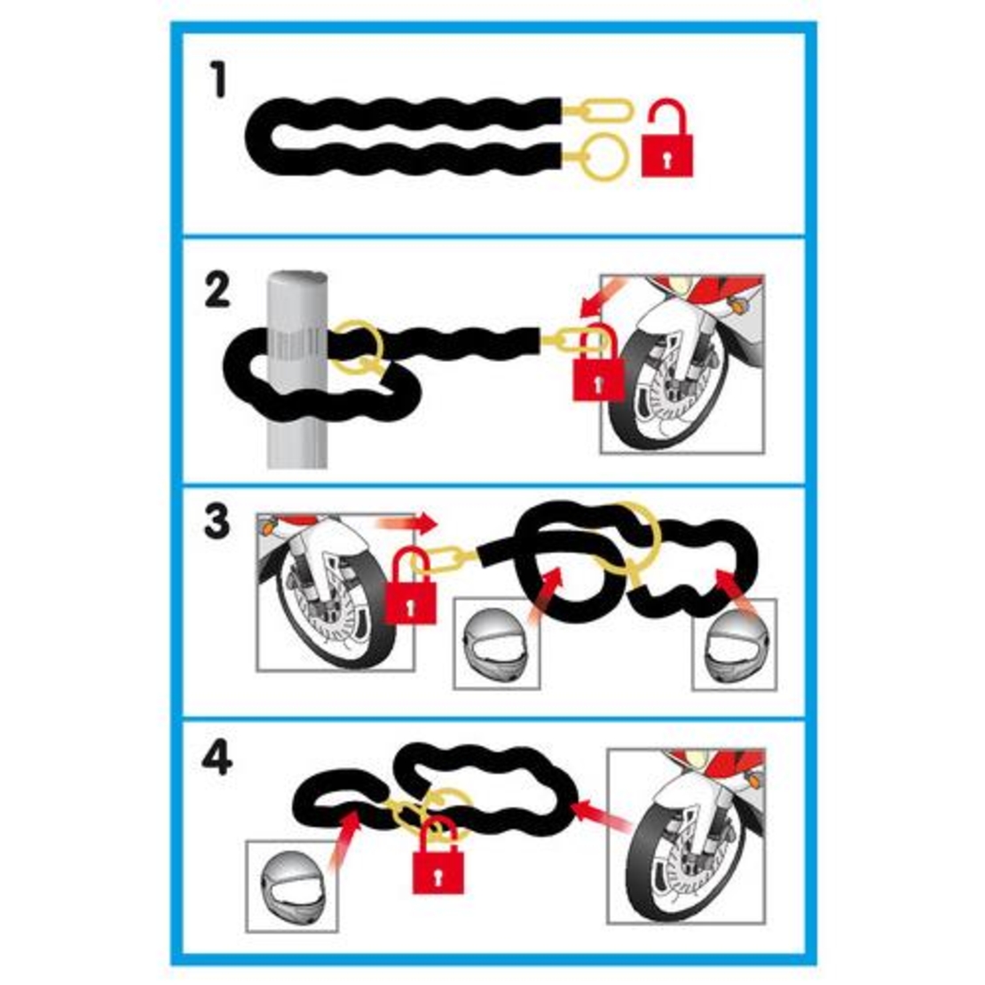 Заключващa мото верига – C-LOCK 150R 90632