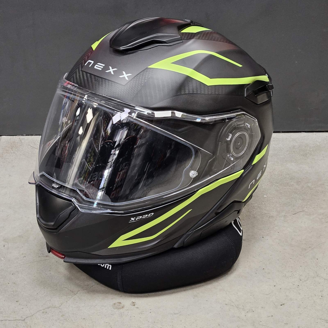 Каска NEXX X.LIFETOUR FLIP UP PRO MILE NEON GRAY L - ВЪРНАТА БРОЙКА