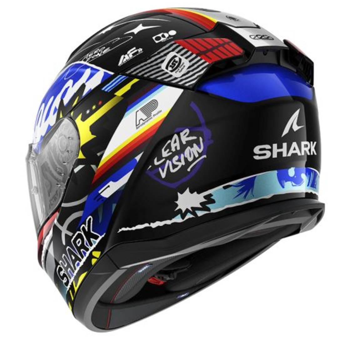 Каска SHARK D-SKWAL 3 STREETRUSH BLACK/BLUE/RED/WHITE