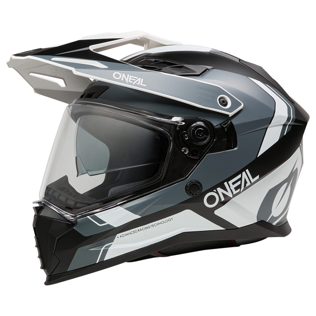 Ендуро каска O'NEAL D-SRS NOMAD BLACK/WHITE/GRAY V.26