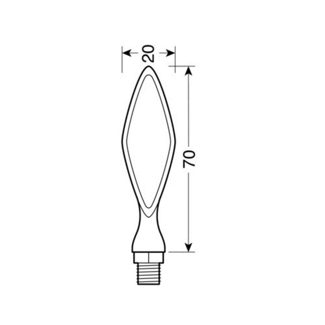 LED мигачи STORM BLACK- 90096