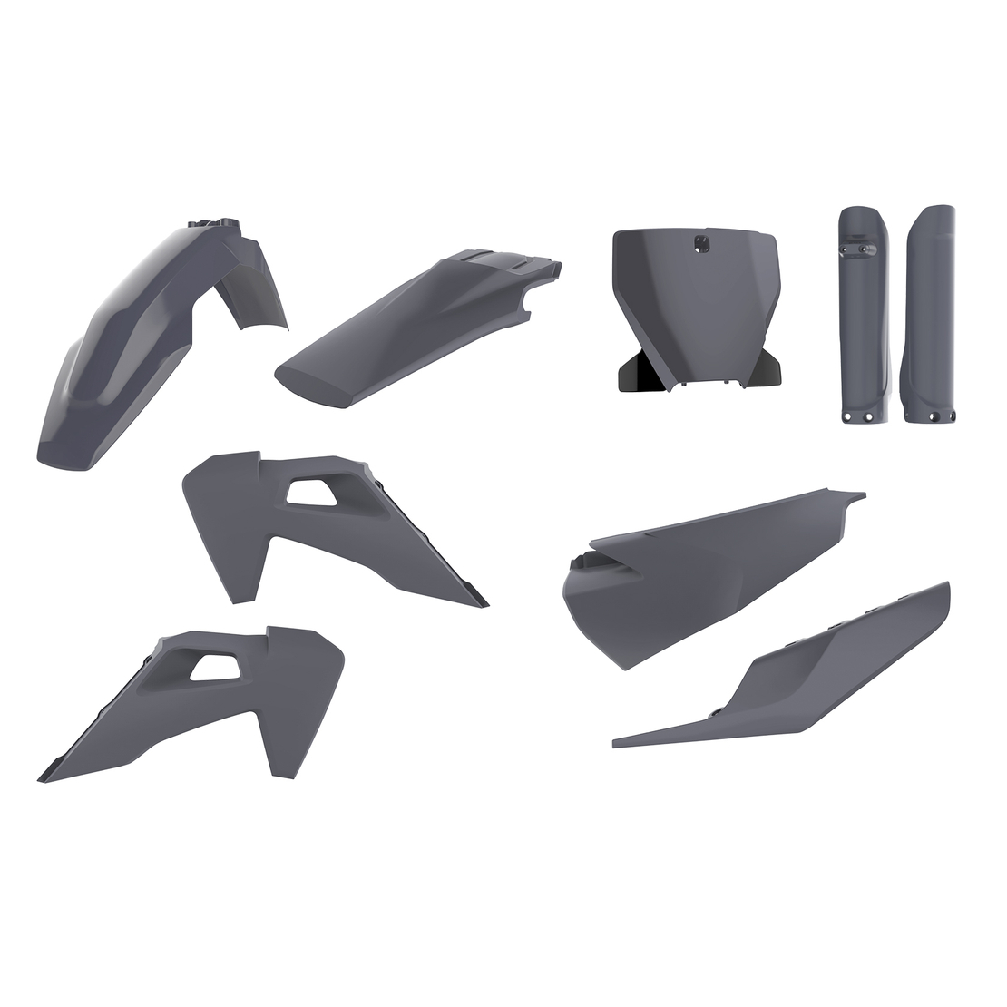 Комплект пластмаси POLISPORT Full Plastic kit Husqvarna TC/FC (2019-22) Grey