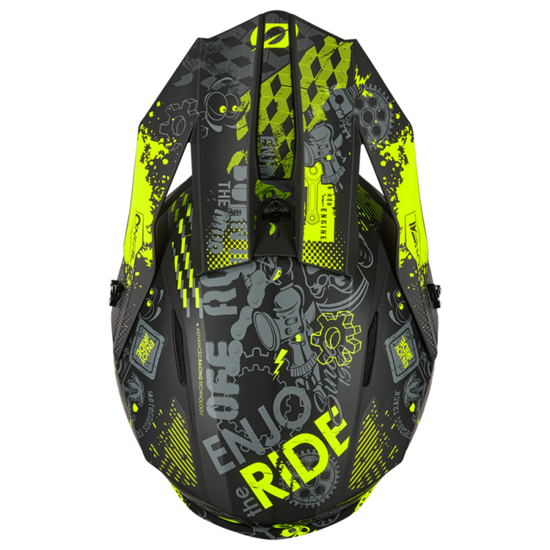 Каска O'NEAL 1SERIES VIBRANT BLACK/NEON YELLOW V.26