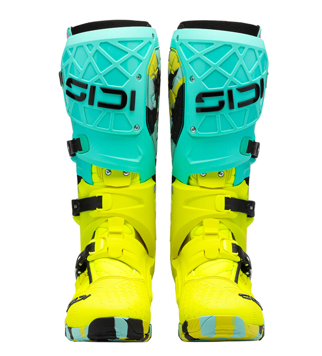 Мотокрос ботуши SIDI CROSSAIR X MINT/FLUO YELLOW