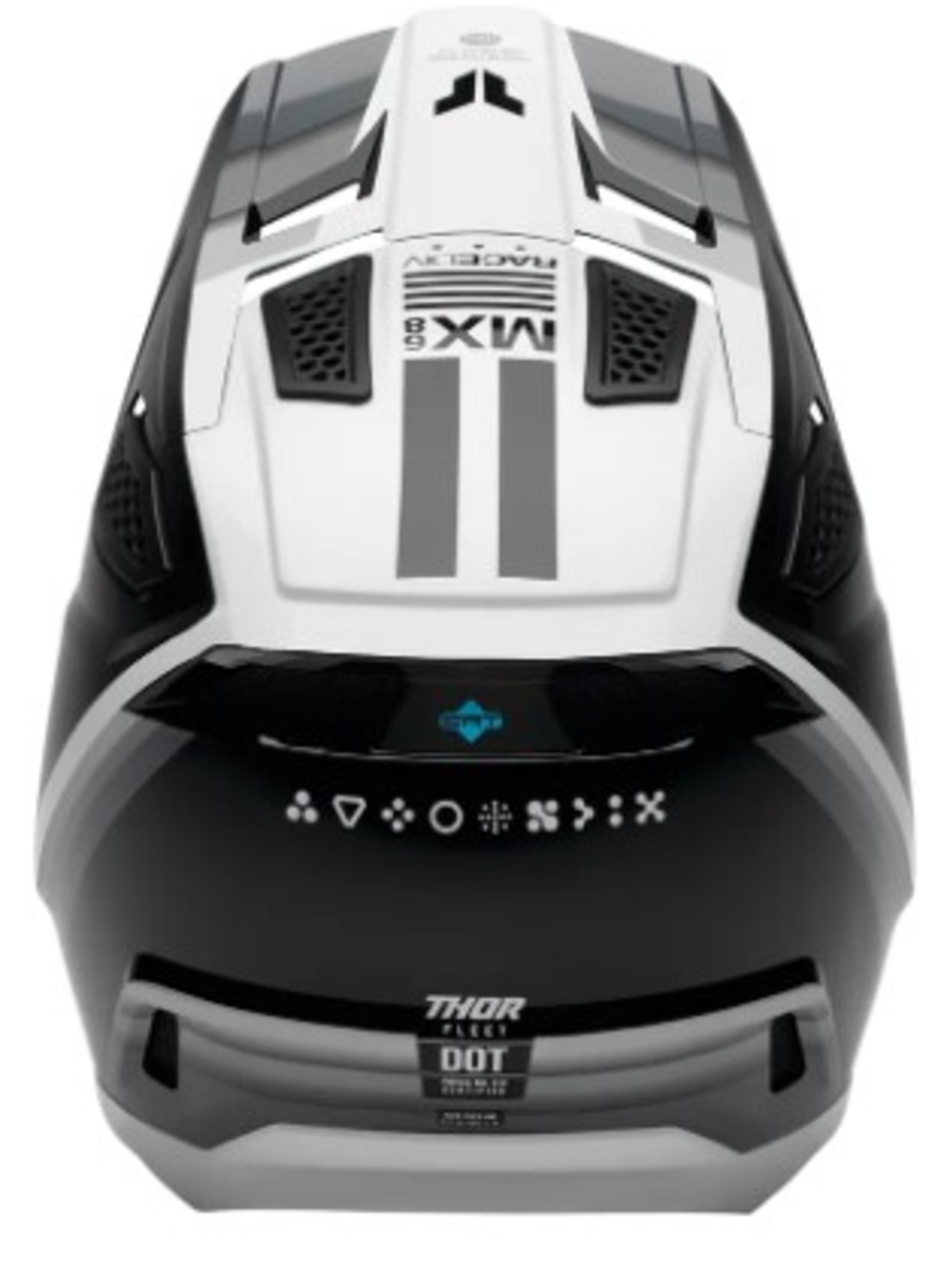 Мотокрос каска THOR FLEET DEFY BK/WH