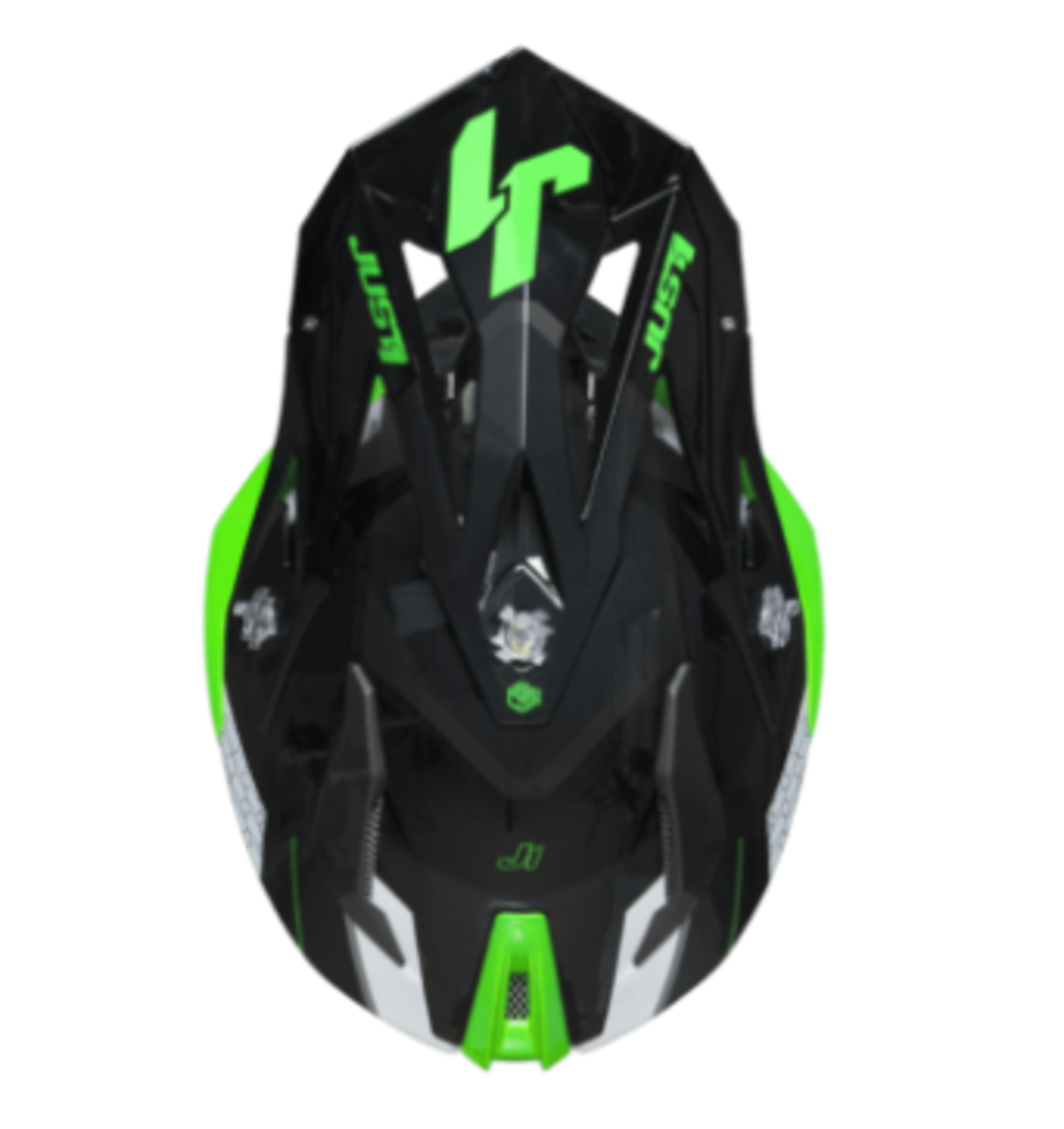 Mотокрос каска Just1 J-18 F Hexa Green Fluo/White/Titanium