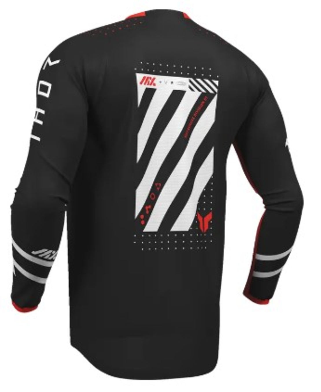 Мотокрос джърси THOR LAUNCHMODE FUTURA BLK/RED
